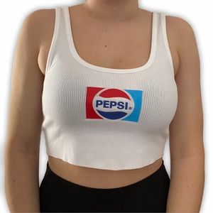 pepsi cropped tank top